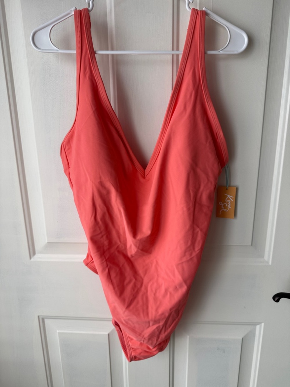 Kona Sol Coral One-Piece Swimsuit - Bright Coral Pink